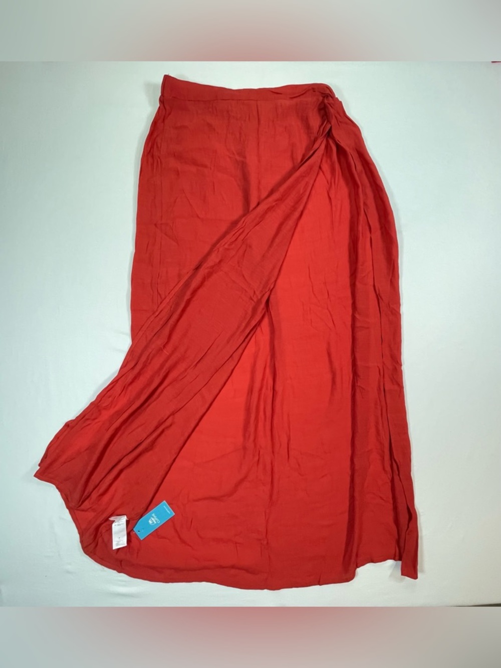 Orange Beach Skirt Size Large, Beach Maxi Skirt, NWT